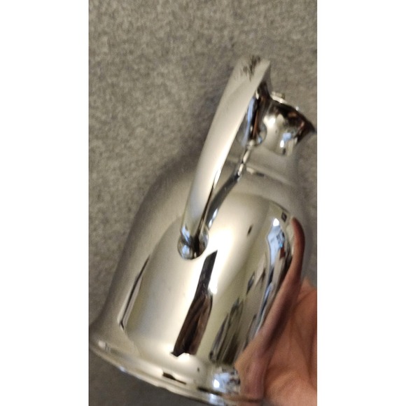 Vintage Stanley It Will Not Break Coffee Server Carafe Pitcher 1958 USA Chrome - Picture 4 of 7